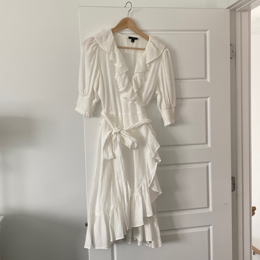 J Crew Ruffle Wrap Dress